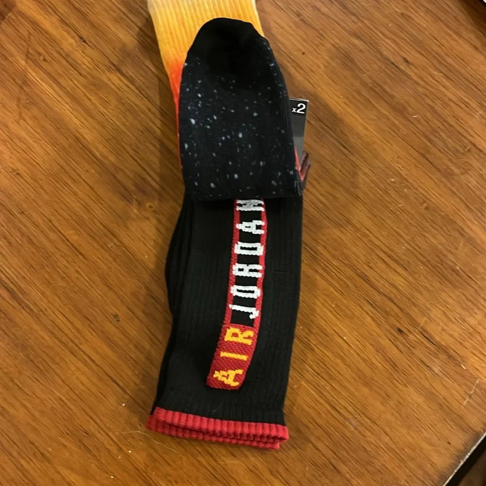 Nike Air Jordan Flight Socks x 2 pair athletic Youth Boys Girls 5Y-7Y new